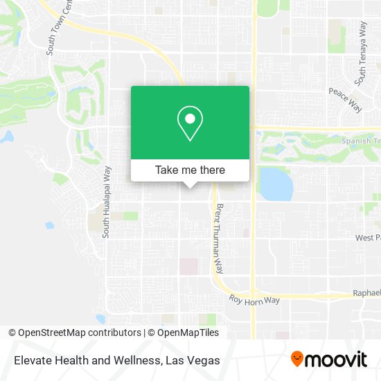 Elevate Health and Wellness map