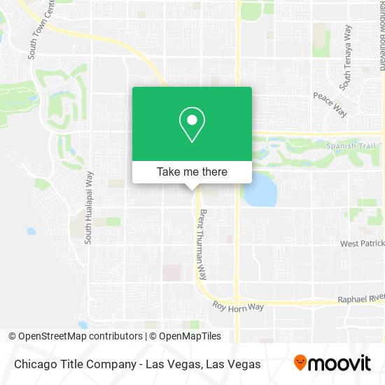 Mapa de Chicago Title Company - Las Vegas