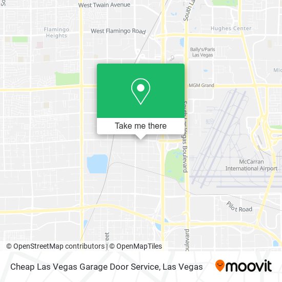 Cheap Las Vegas Garage Door Service map