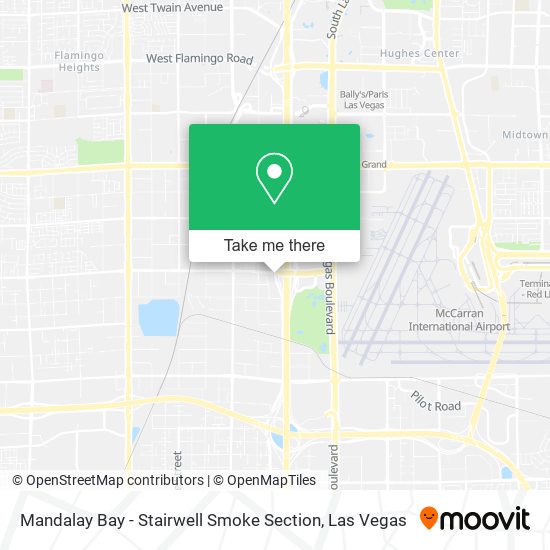 Mandalay Bay - Stairwell Smoke Section map