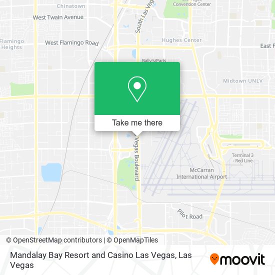 Mandalay Bay Resort and Casino Las Vegas map