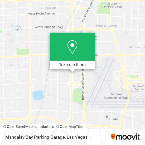 Mandalay Bay Parking Garage map
