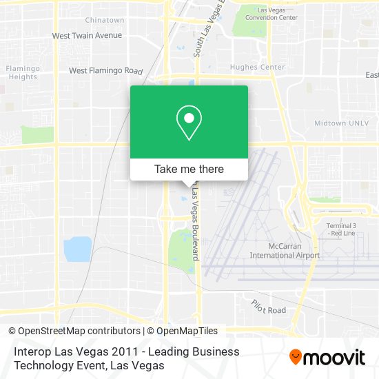 Interop Las Vegas 2011 - Leading Business Technology Event map
