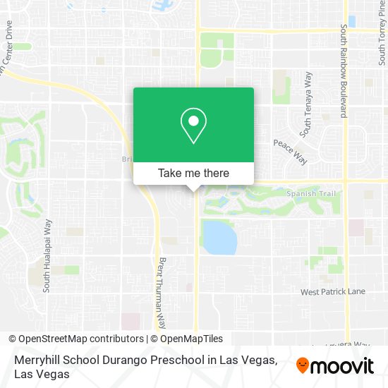 Merryhill School Durango Preschool in Las Vegas map