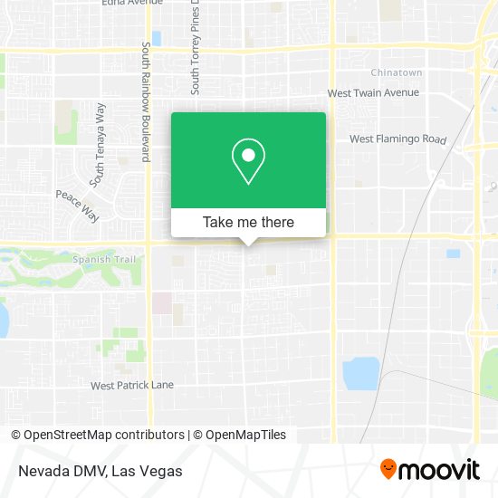 Nevada DMV map