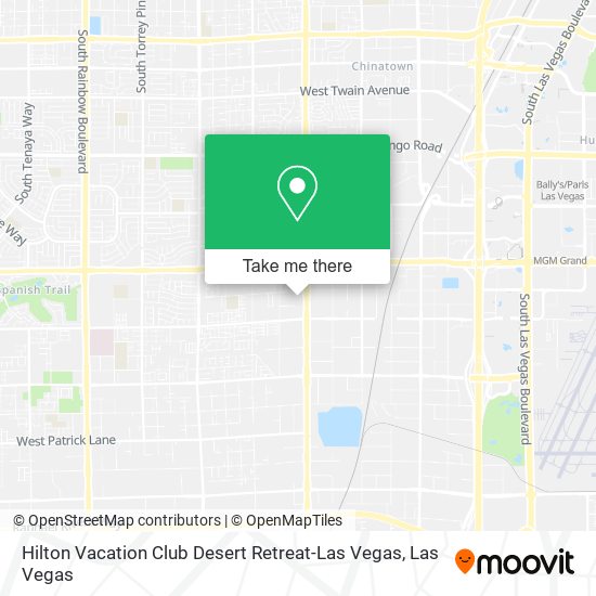 Mapa de Hilton Vacation Club Desert Retreat-Las Vegas