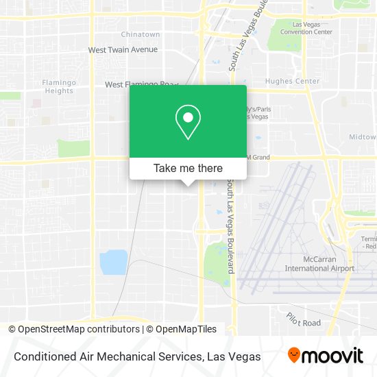 Conditioned Air Mechanical Services map