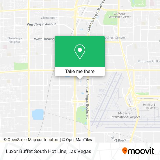 Luxor Buffet South Hot Line map