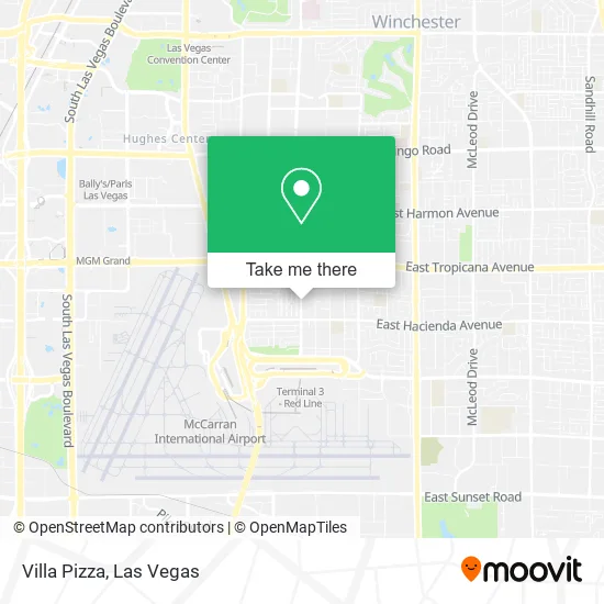 Villa Pizza map