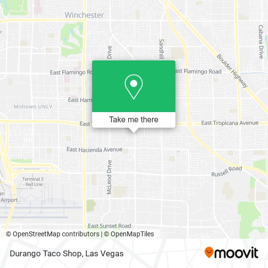 Mapa de Durango Taco Shop