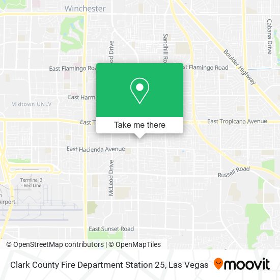 Mapa de Clark County Fire Department Station 25