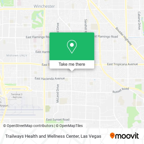 Trailways Health and Wellness Center map