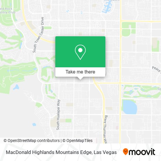 MacDonald Highlands Mountains Edge map