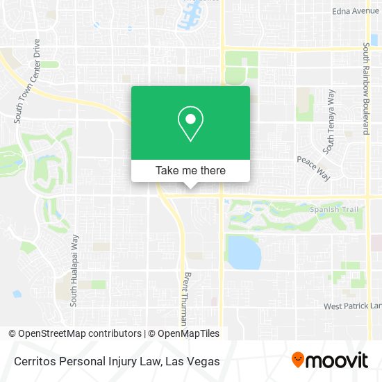 Mapa de Cerritos Personal Injury Law