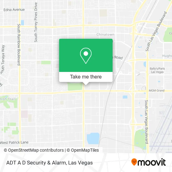 Mapa de ADT A D Security & Alarm