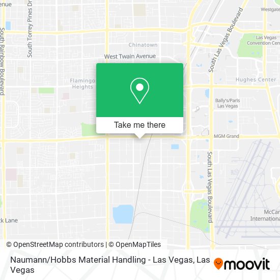 Naumann / Hobbs Material Handling - Las Vegas map