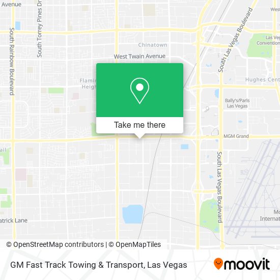 GM Fast Track Towing & Transport map