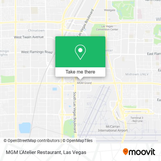 MGM L'Atelier Restaurant map