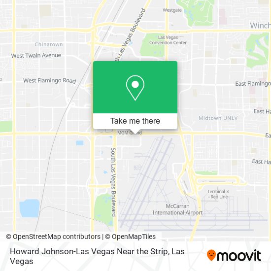 Howard Johnson-Las Vegas Near the Strip map