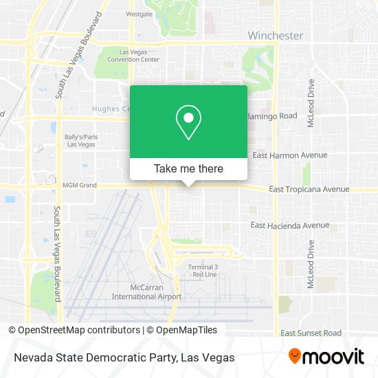 Mapa de Nevada State Democratic Party
