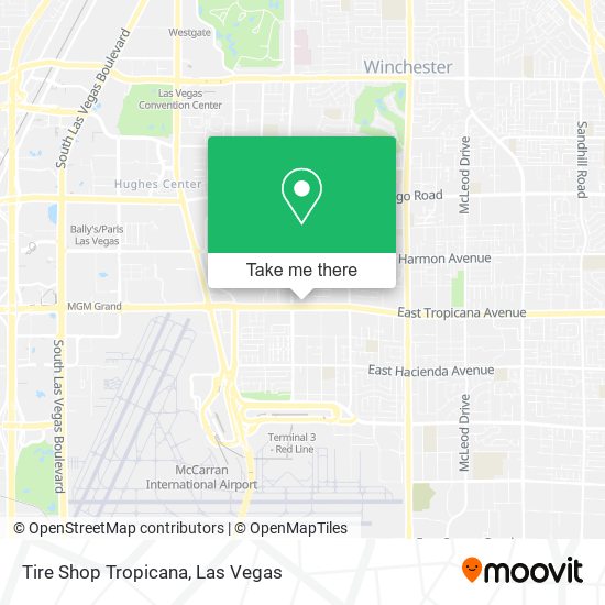 Tire Shop Tropicana map