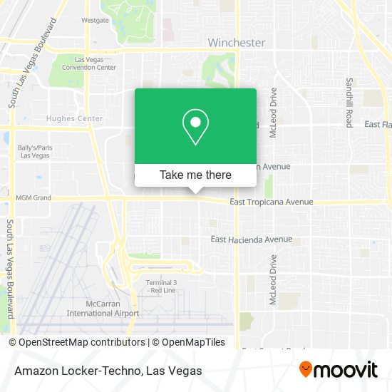 Amazon Locker-Techno map