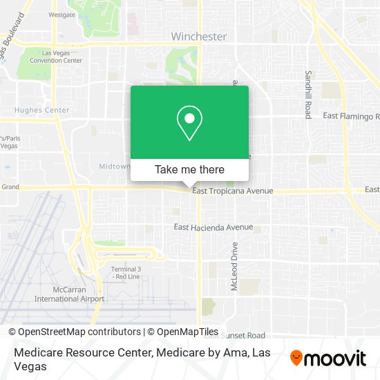 Mapa de Medicare Resource Center, Medicare by Ama