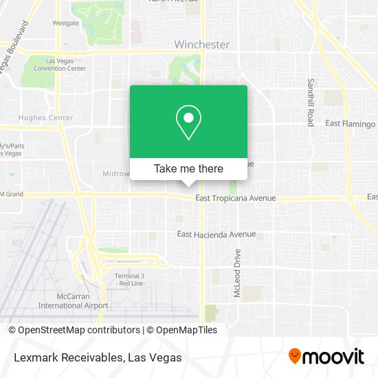 Lexmark Receivables map