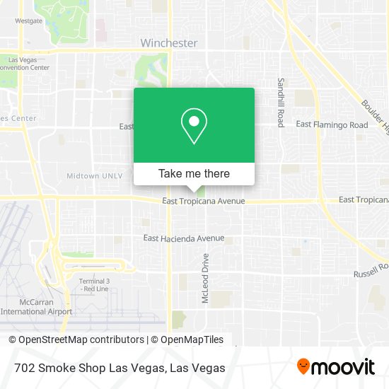 Mapa de 702 Smoke Shop Las Vegas