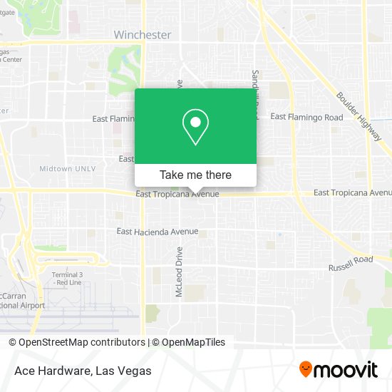 Mapa de Ace Hardware