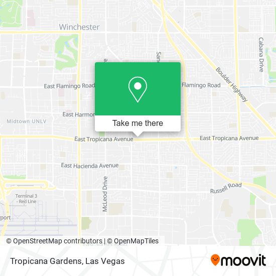 Tropicana Gardens map