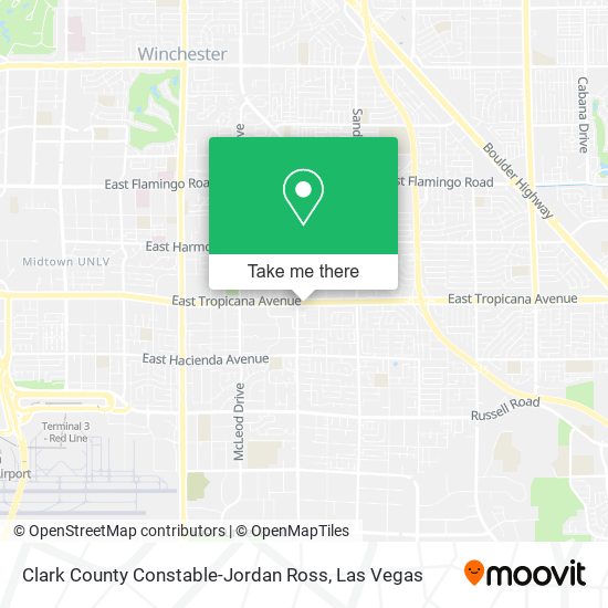 Clark County Constable-Jordan Ross map