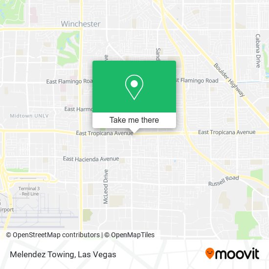 Melendez Towing map