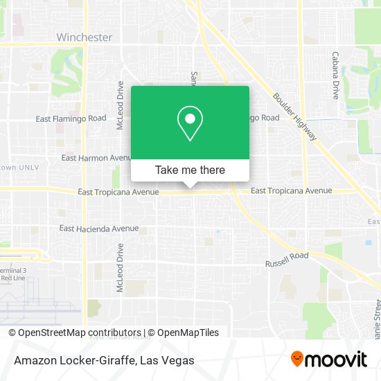 Mapa de Amazon Locker-Giraffe