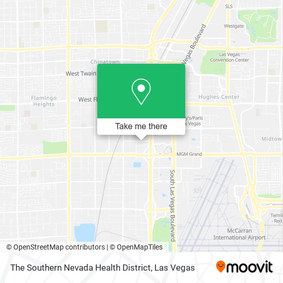 The Southern Nevada Health District map