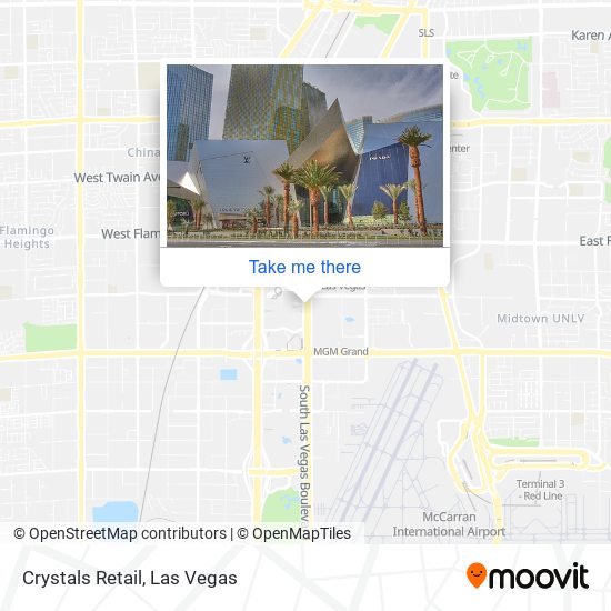 Mapa de Crystals Retail
