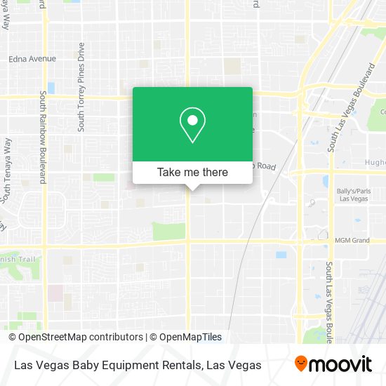 Mapa de Las Vegas Baby Equipment Rentals