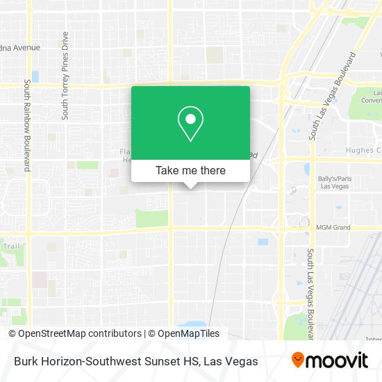 Burk Horizon-Southwest Sunset HS map