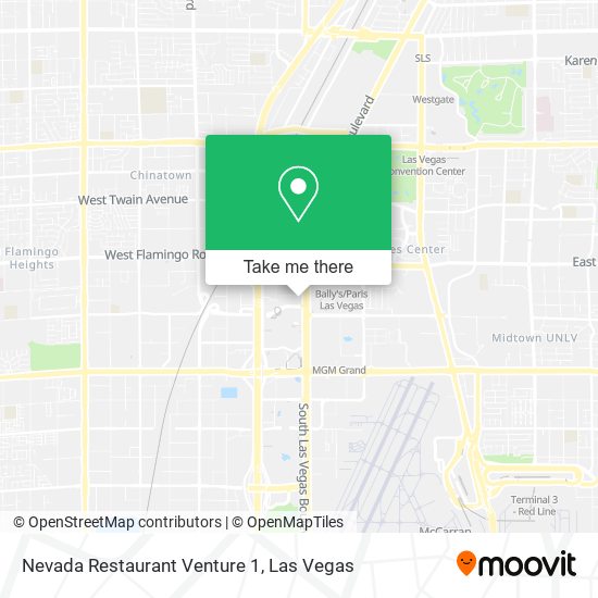 Nevada Restaurant Venture 1 map