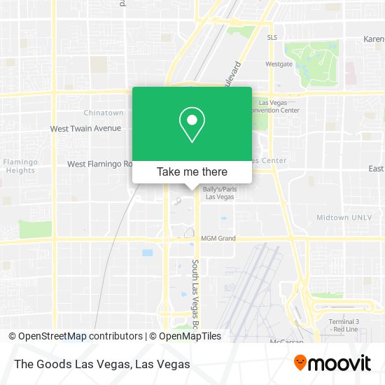 The Goods Las Vegas map