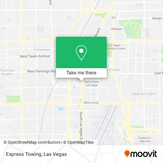 Express Towing map