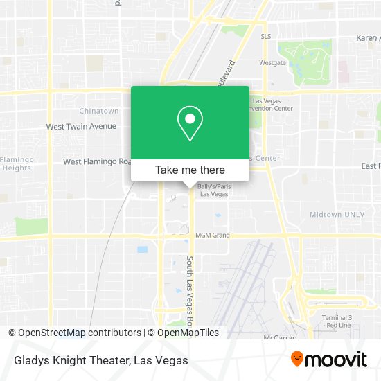 Mapa de Gladys Knight Theater