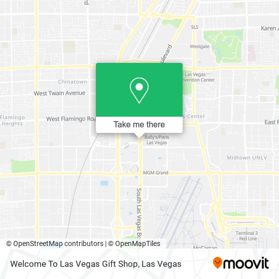 Mapa de Welcome To Las Vegas Gift Shop