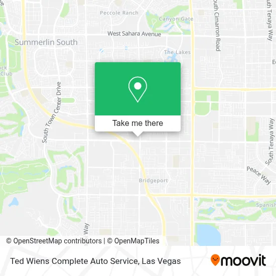 Ted Wiens Complete Auto Service map