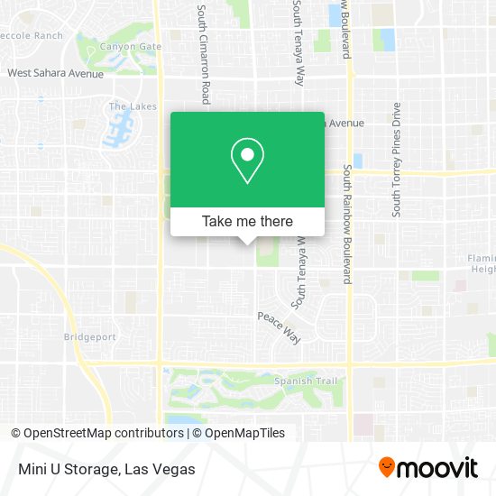 Mini U Storage map