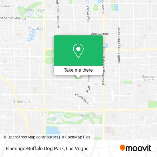 Flamingo-Buffalo Dog Park map