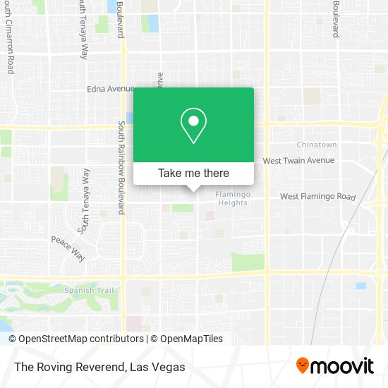 The Roving Reverend map