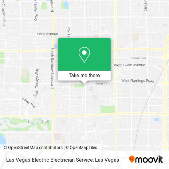 Las Vegas Electric Electrician Service map