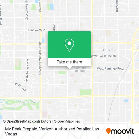 Mapa de My Peak Prepaid, Verizon Authorized Retailer