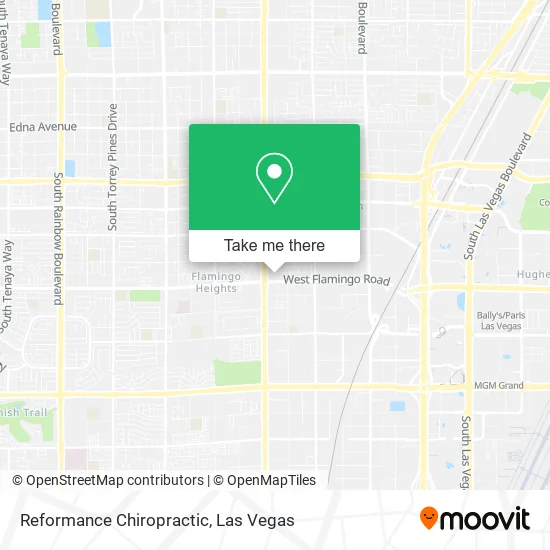 Reformance Chiropractic map